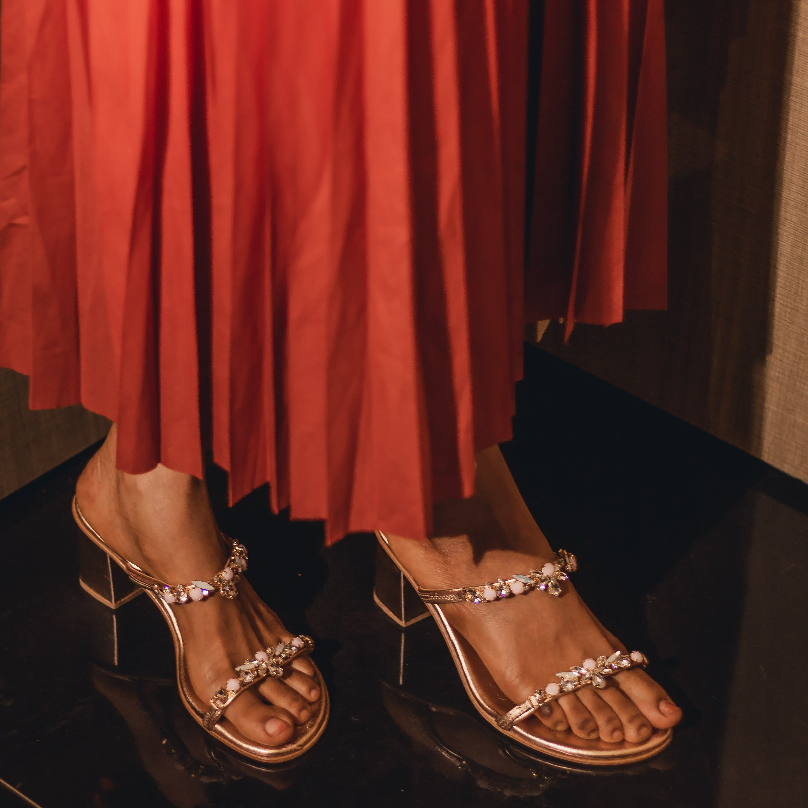 HAUWA Embellished Sandals-Luxe Statement Shoe for women