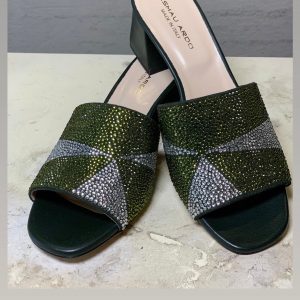Amal crystal embellished mules